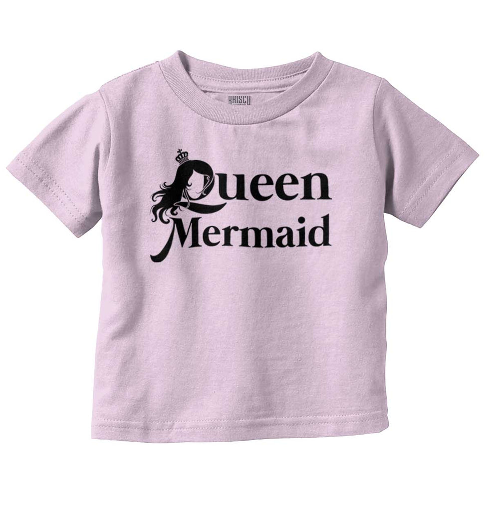 Queen Mermaid Infant Toddler T Shirt-Direct To Garment Print-Brisco Baby
