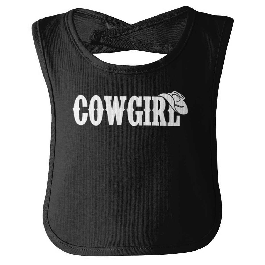 Cowgirl Infant Baby Bib-Direct To Garment Print-Brisco Baby