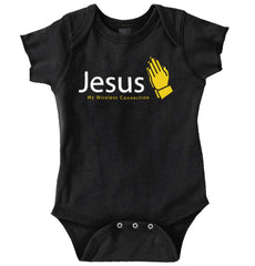 Jesus Connection Romper Bodysuit-Direct To Garment Print-Brisco Baby