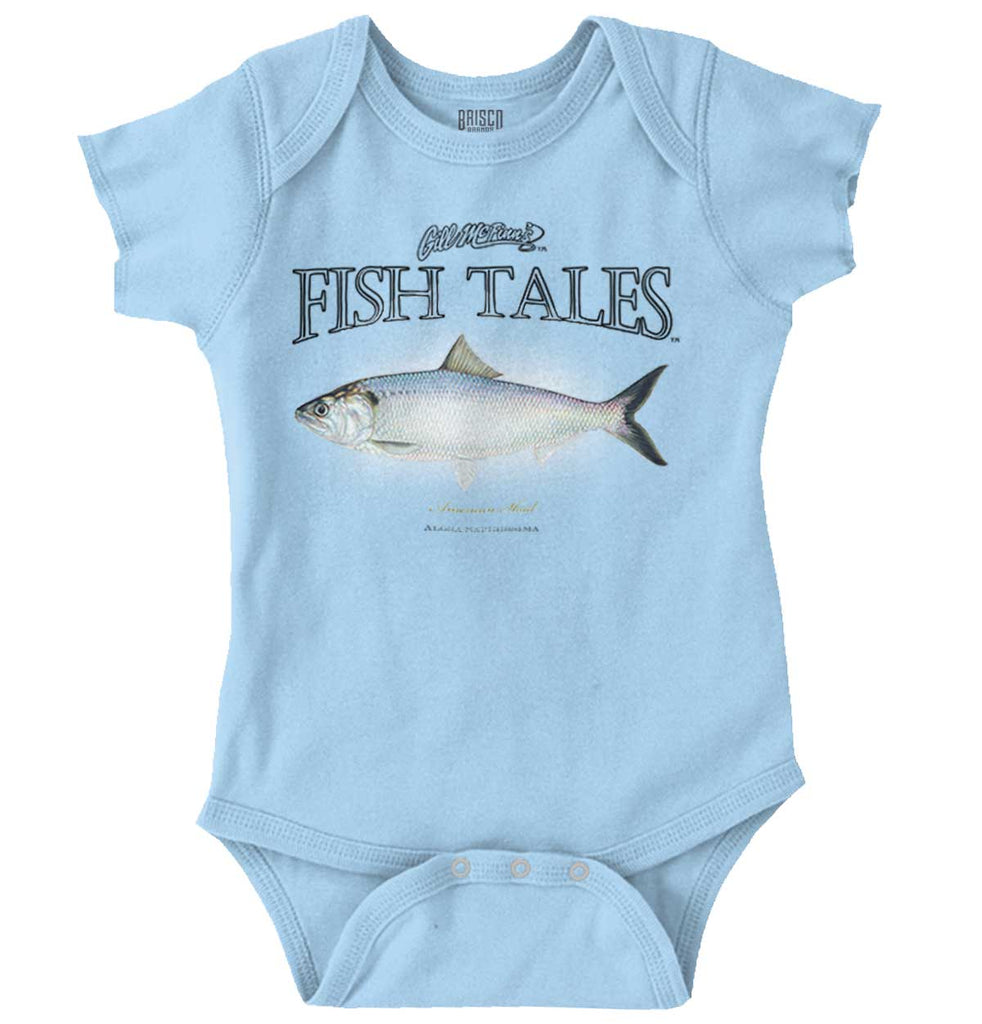 American Shad Romper Bodysuit-Direct To Garment Print-Brisco Baby