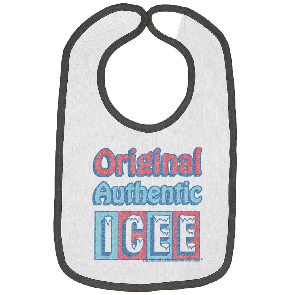 Original Authentic Trimmed Colored Velcro Bib-Direct To Garment Print-Brisco Baby