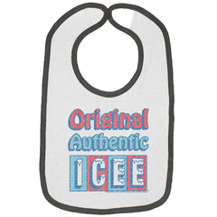 Original Authentic Trimmed Colored Velcro Bib-Direct To Garment Print-Brisco Baby