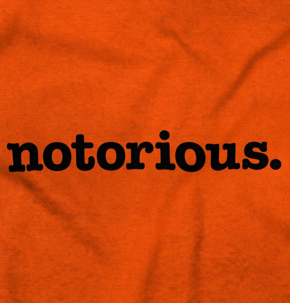 Notorious Infant Toddler T Shirt-Direct To Garment Print-Brisco Baby