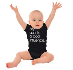 Bad Influence Romper Bodysuit-Direct To Garment Print-Brisco Baby