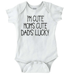 Dad's Lucky Romper Bodysuit-Direct To Garment Print-Brisco Baby
