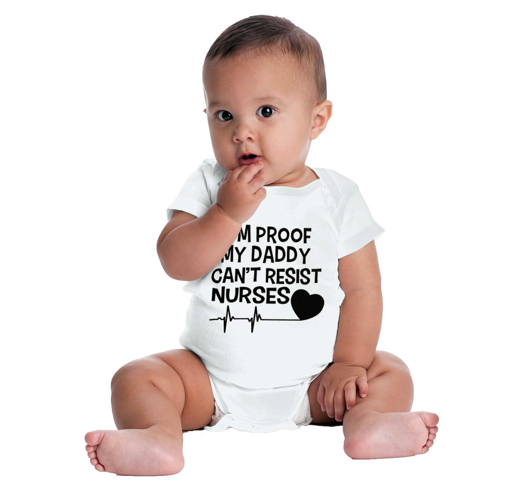Can't Resist Nurses Romper Bodysuit-Direct To Garment Print-Brisco Baby
