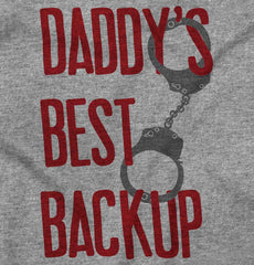Daddy's Best Backup Solid Baby Pajama Top-Direct To Garment Print-Brisco Baby