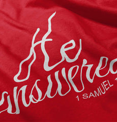 He Answered Ringer Romper Bodysuit-Direct To Garment Print-Brisco Baby