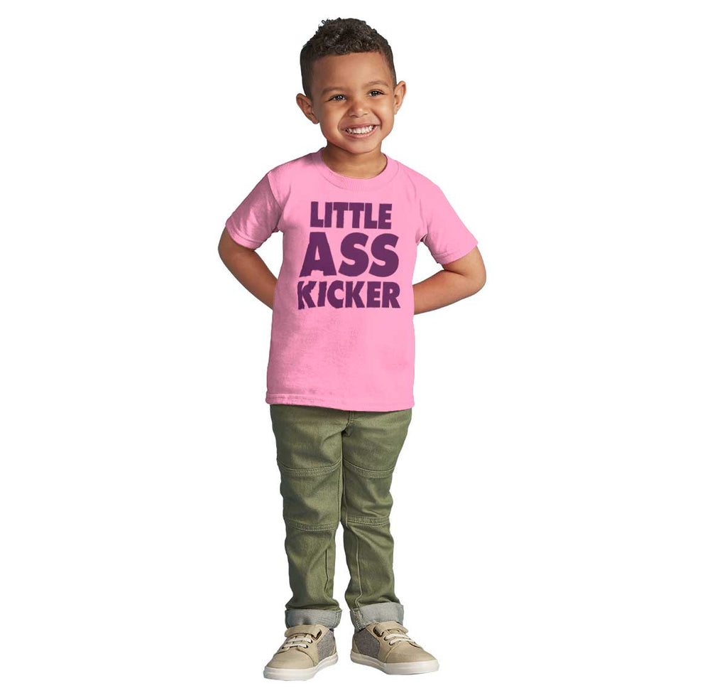 Little Ass Kicker Infant Toddler T Shirt-Direct To Garment Print-Brisco Baby