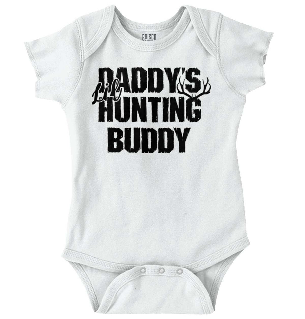 Lil Hunting Buddy Romper Bodysuit-Direct To Garment Print-Brisco Baby