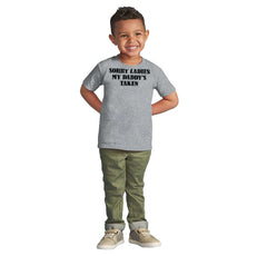 Daddy's Taken Infant Toddler T Shirt-Direct To Garment Print-Brisco Baby