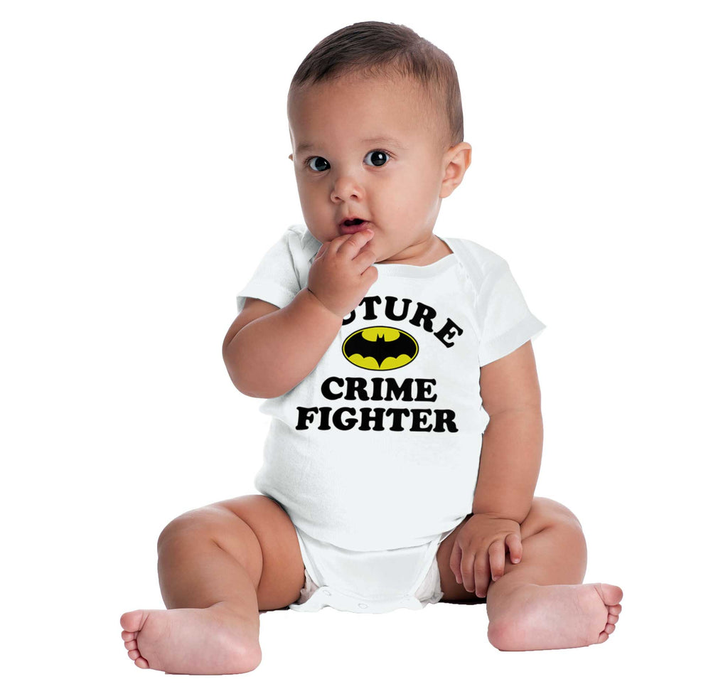 Crime Fighter Romper Bodysuit-Direct To Garment Print-Brisco Baby