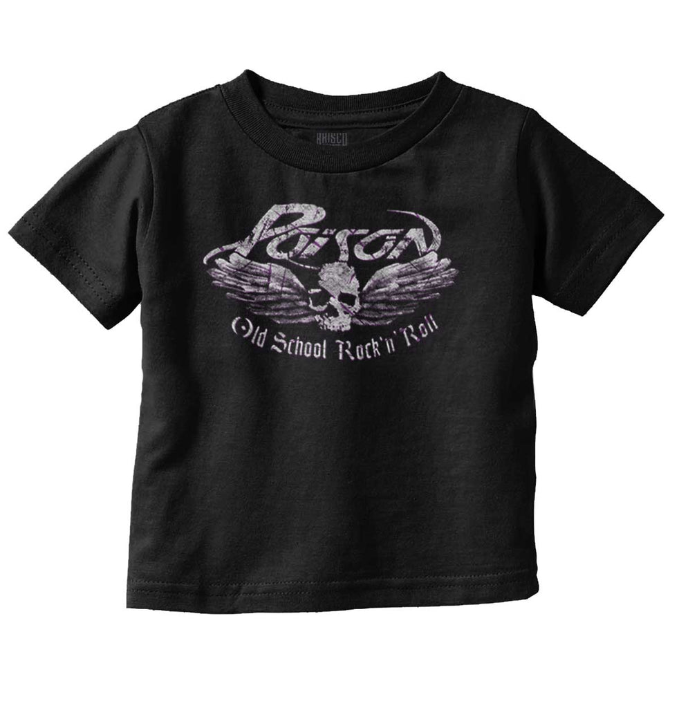 Old School Metal Infant Toddler T Shirt-Direct To Garment Print-Brisco Baby