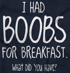 Boobs for Breakfast Romper Bodysuit-Direct To Garment Print-Brisco Baby