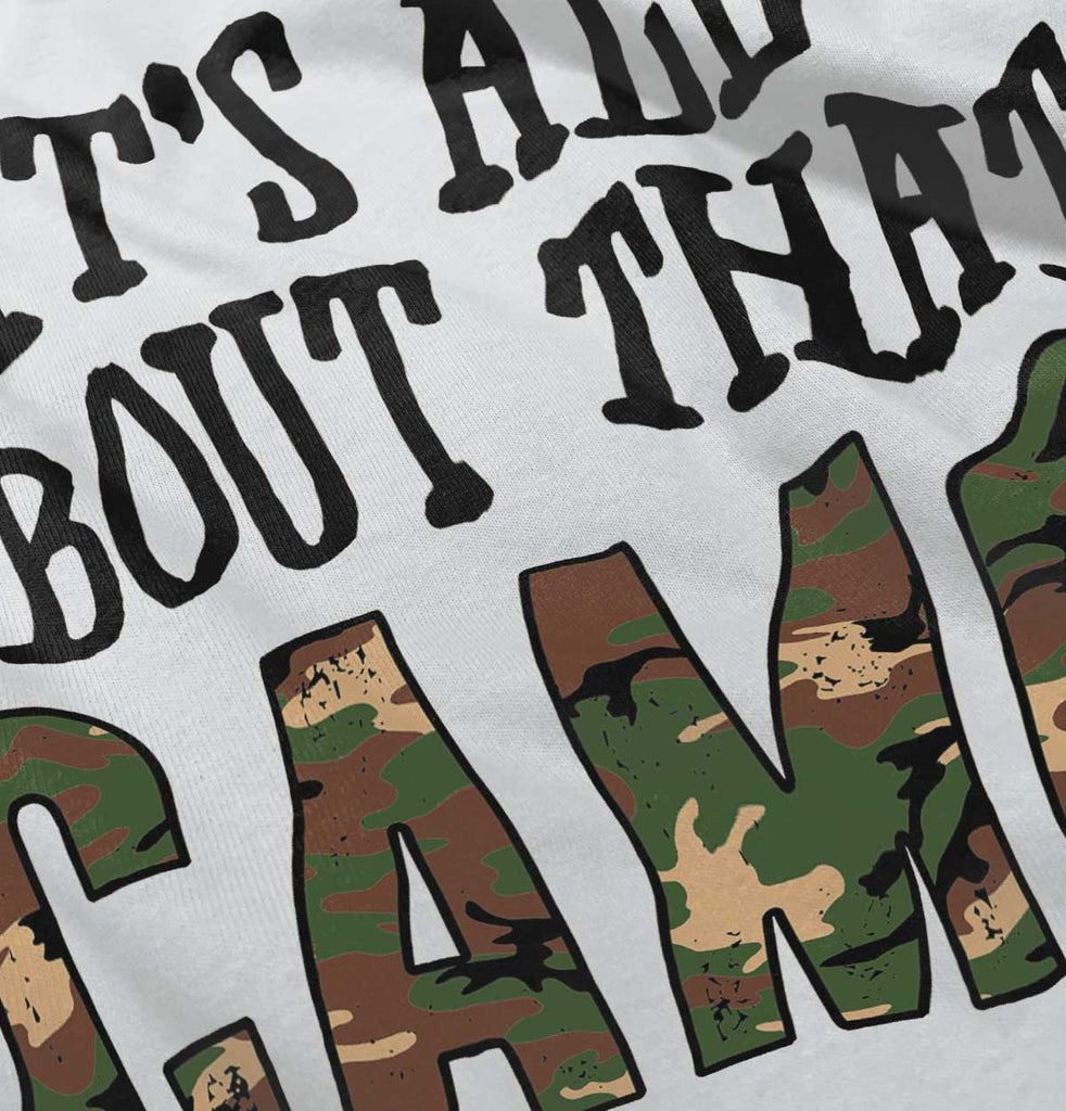 Its All About That Camo Romper Bodysuit-Direct To Garment Print-Brisco Baby