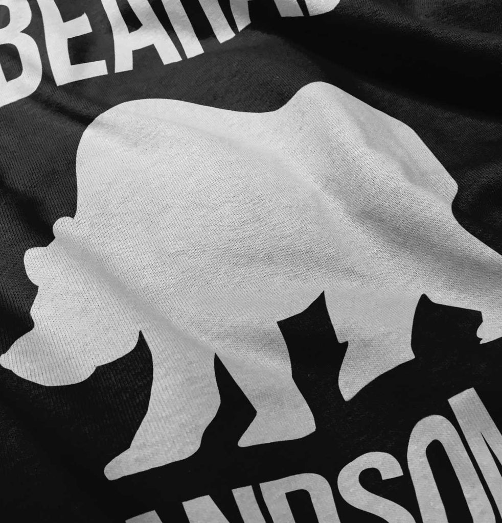 Unbearably Handsome Infant Baby Bib-Direct To Garment Print-Brisco Baby