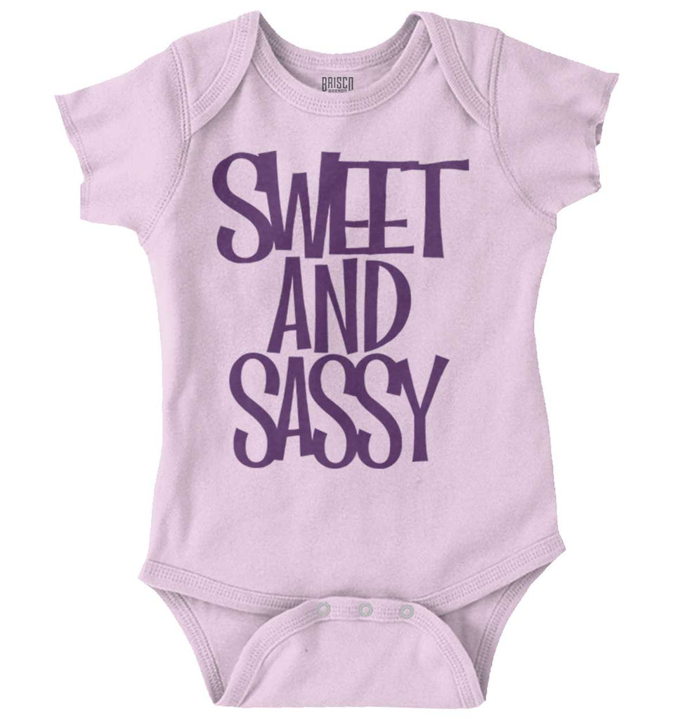 Sweet and Sassy Romper Bodysuit-Direct To Garment Print-Brisco Baby