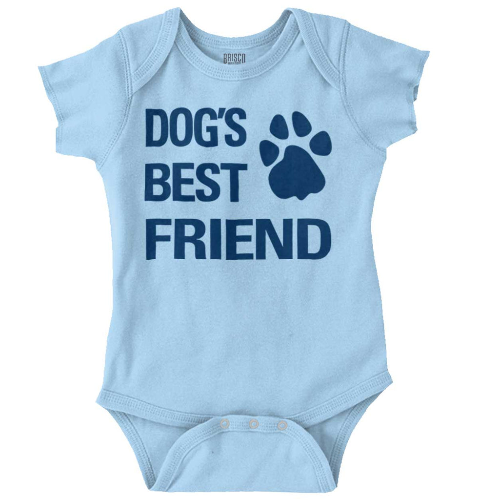 Dog's Best Friend Romper Bodysuit-Direct To Garment Print-Brisco Baby