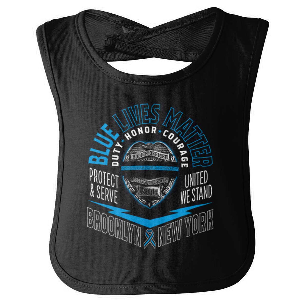 United We Stand Infant Baby Bib-Direct To Garment Print-Brisco Baby