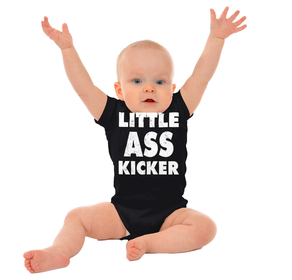 Ass Kicker Romper Bodysuit-Direct To Garment Print-Brisco Baby