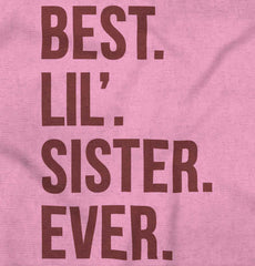 Best Lil Sister Ever Romper Bodysuit-Direct To Garment Print-Brisco Baby