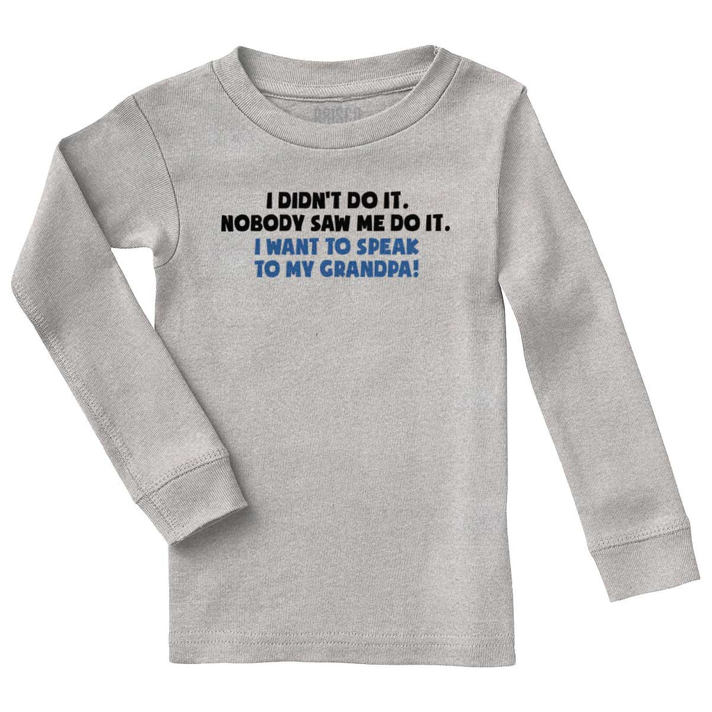 I Didn't Do It Solid Baby Pajama Top-Direct To Garment Print-Brisco Baby