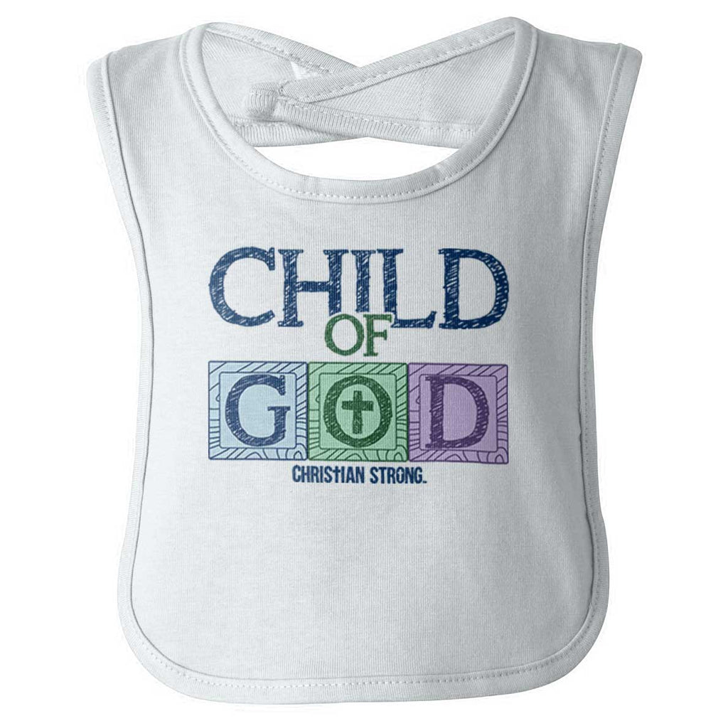 Child of God Infant Baby Bib-Direct To Garment Print-Brisco Baby