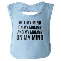 Mind On Mommy Infant Baby Bib-Direct To Garment Print-Brisco Baby