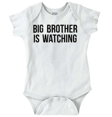 Big Brother Is Watching Romper Bodysuit-Direct To Garment Print-Brisco Baby