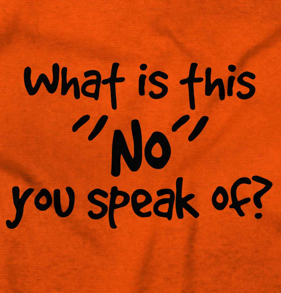 What is No Romper Bodysuit-Direct To Garment Print-Brisco Baby