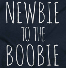 Newbie Boobie Romper Bodysuit-Direct To Garment Print-Brisco Baby
