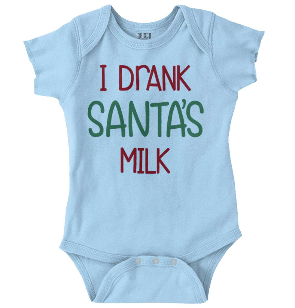 Drank Santas Milk Romper Bodysuit-Direct To Garment Print-Brisco Baby