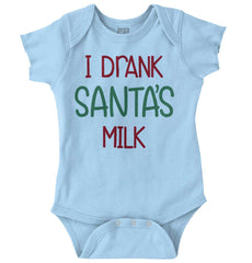 Drank Santas Milk Romper Bodysuit-Direct To Garment Print-Brisco Baby