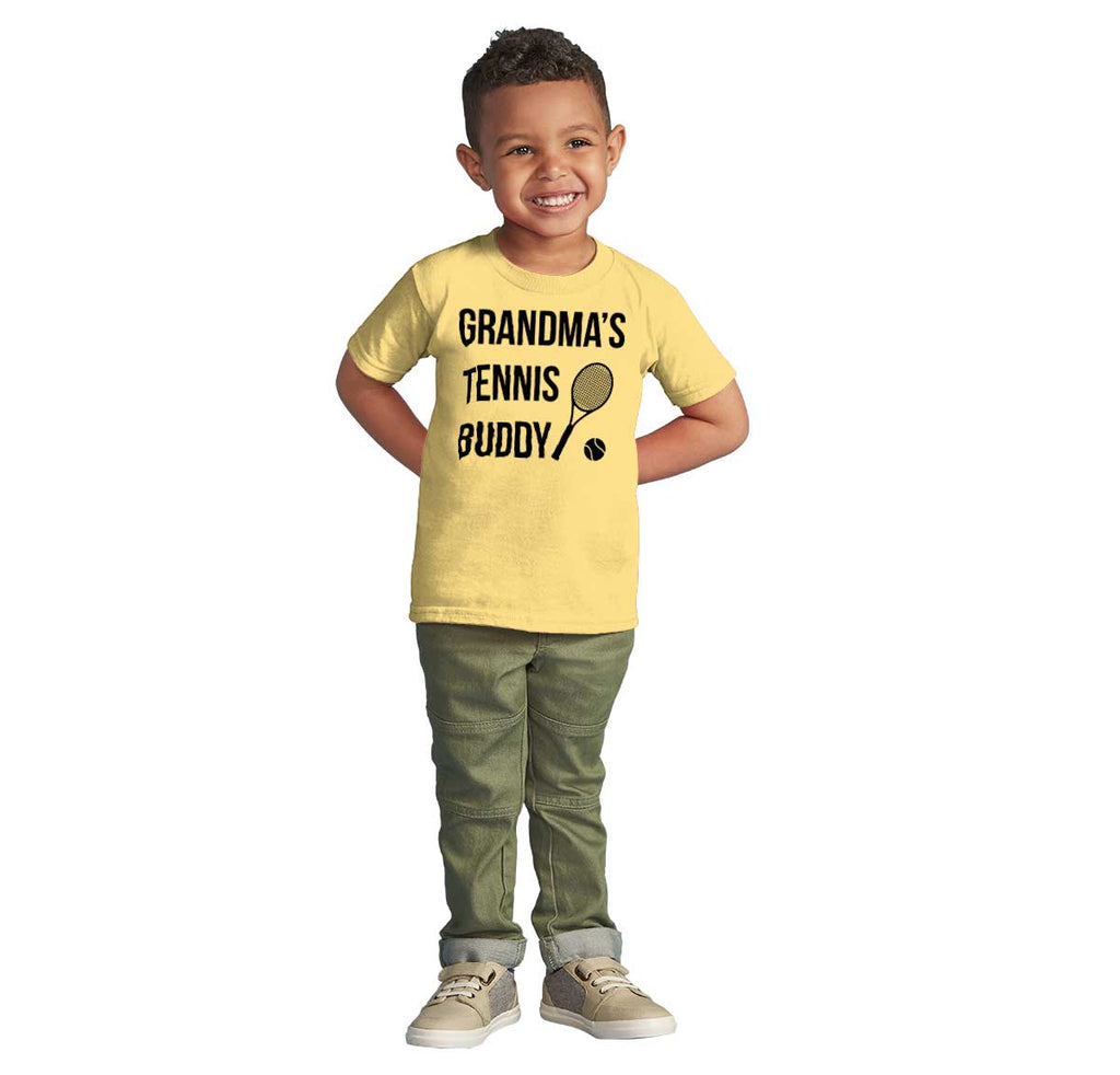 Grandma's Tennis Buddy Infant Toddler T Shirt-Direct To Garment Print-Brisco Baby