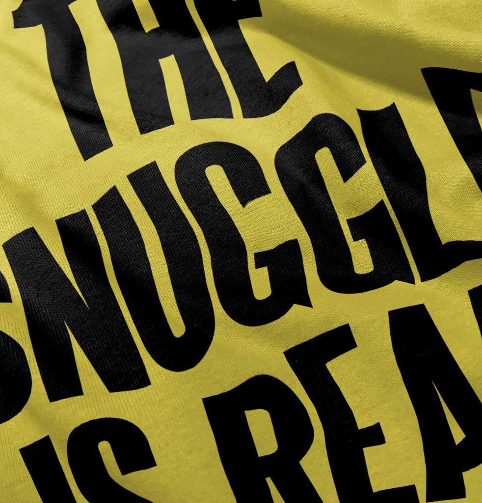 Snuggle Is Real Romper Bodysuit-Direct To Garment Print-Brisco Baby