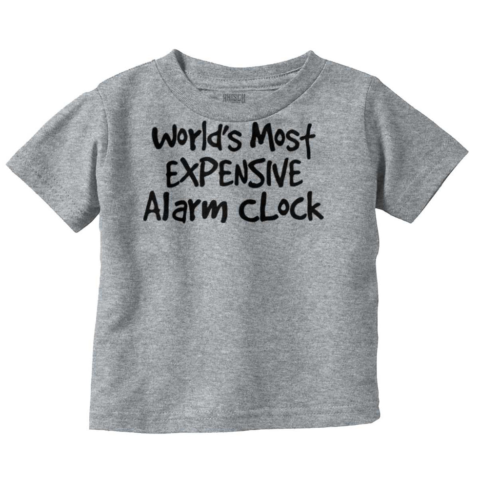 Alarm Clock Infant Toddler T Shirt-Direct To Garment Print-Brisco Baby