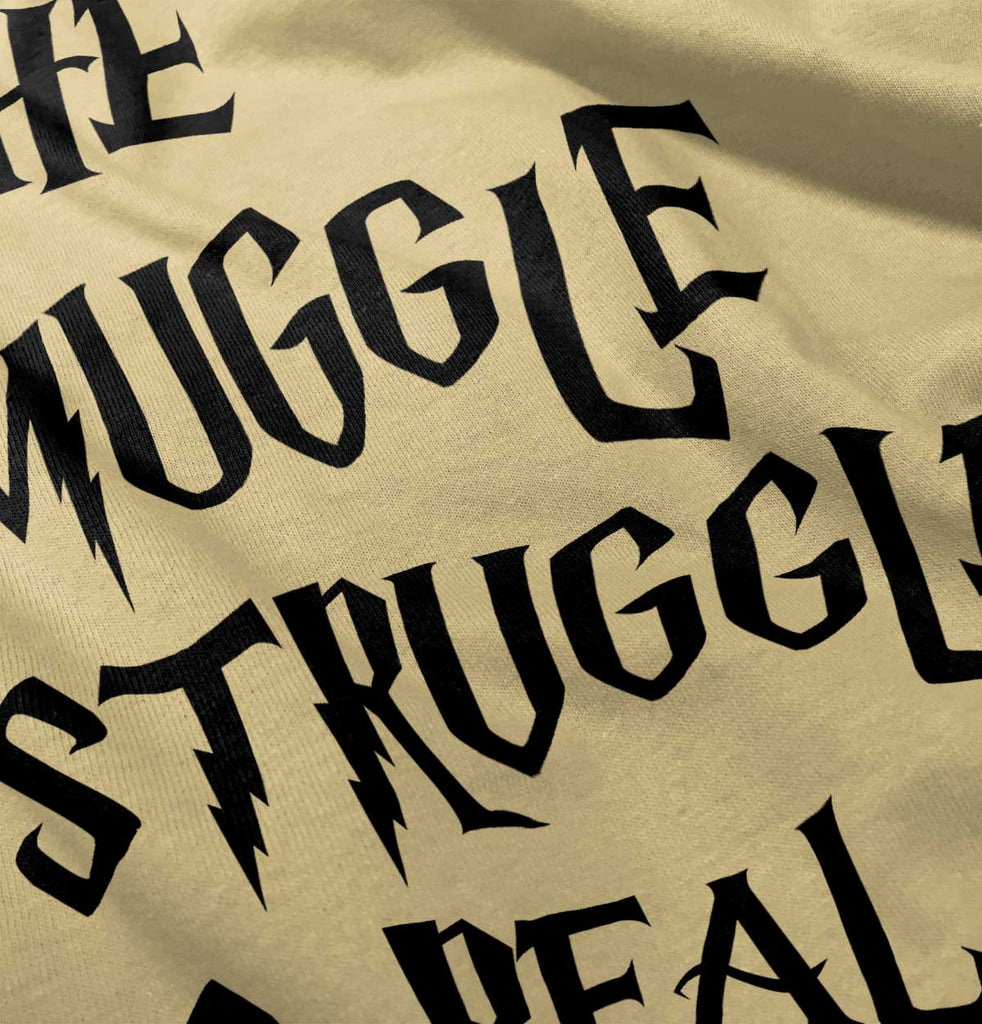 Muggle Struggle Is Real Romper Bodysuit-Direct To Garment Print-Brisco Baby