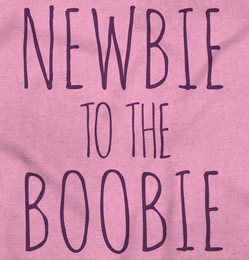 Newbie Boobie Romper Bodysuit-Direct To Garment Print-Brisco Baby