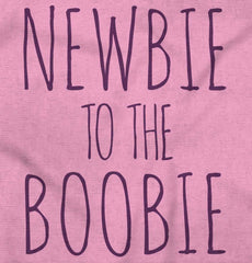Newbie Boobie Romper Bodysuit-Direct To Garment Print-Brisco Baby