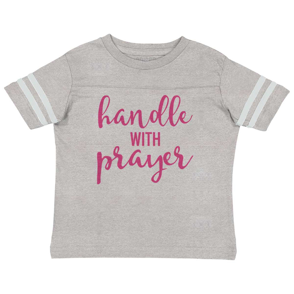 Prayer Care Toddler Football Jersey Tee-Direct To Garment Print-Brisco Baby