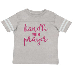 Prayer Care Toddler Football Jersey Tee-Direct To Garment Print-Brisco Baby