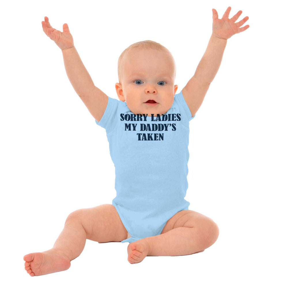 Daddy's Taken Romper Bodysuit-Direct To Garment Print-Brisco Baby