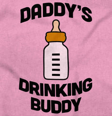 Dad Drinking Buddy Infant Toddler T Shirt-Direct To Garment Print-Brisco Baby