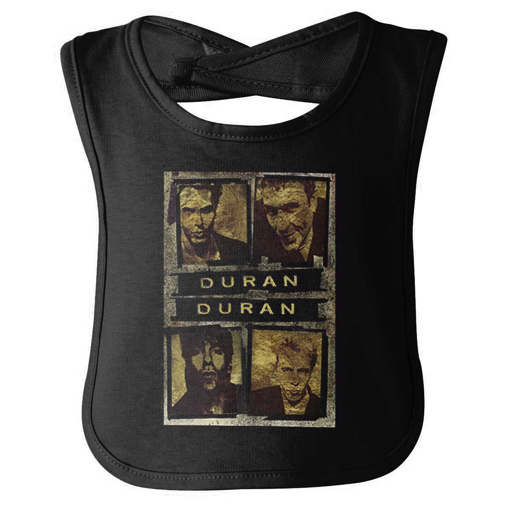 Duran Duran Infant Baby Bib-Direct To Garment Print-Brisco Baby