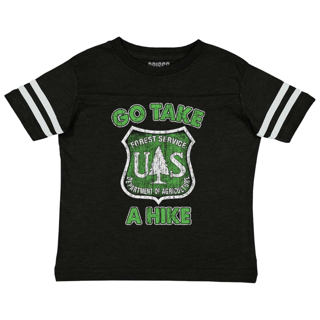 Go Take A Hike Toddler Football Jersey Tee-Direct To Garment Print-Brisco Baby