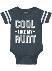 Aunt is Single Football Romper Bodysuit-Direct To Garment Print-Brisco Baby