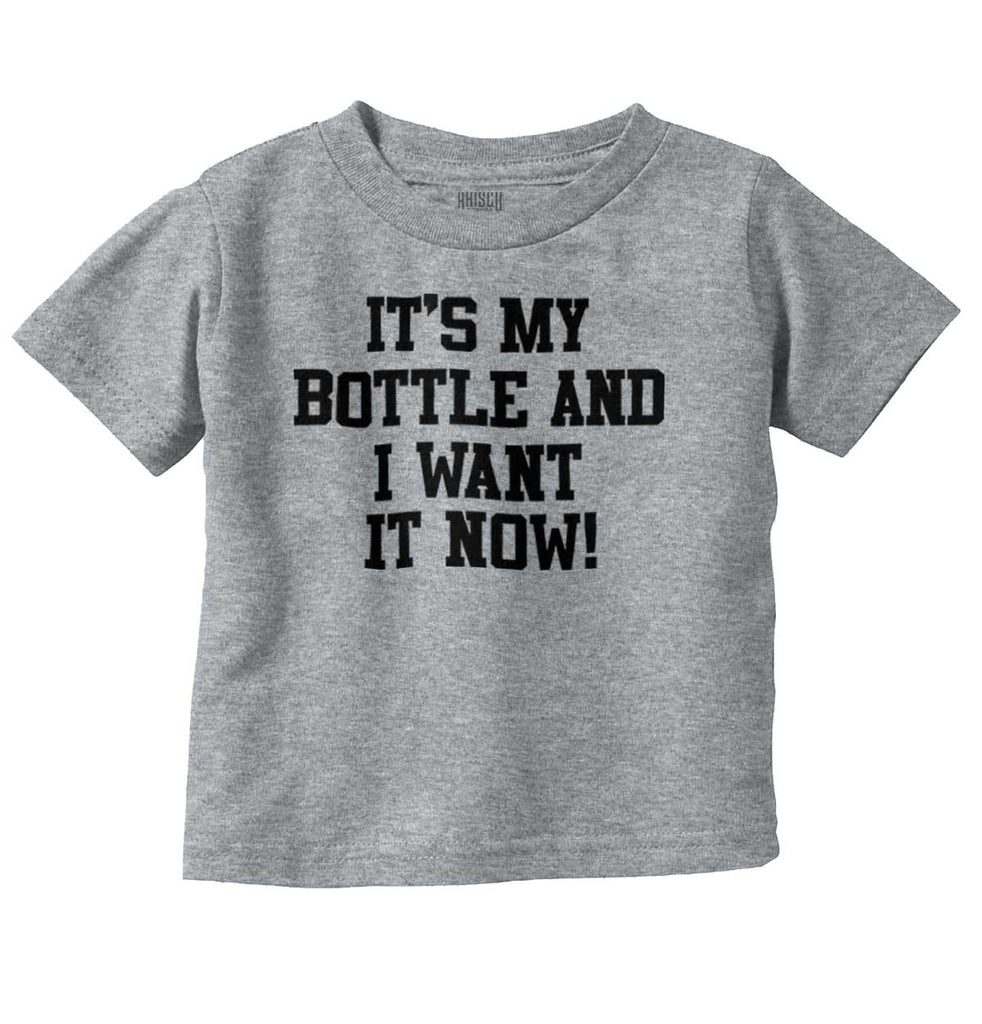 I Want It Now Infant Toddler T Shirt-Direct To Garment Print-Brisco Baby