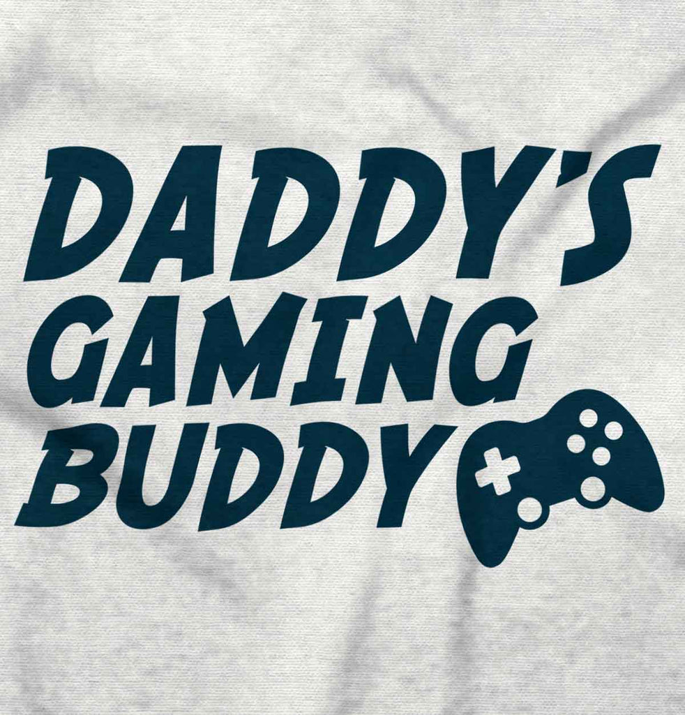 Daddy's Gaming Buddy Infant Baby Bib-Direct To Garment Print-Brisco Baby