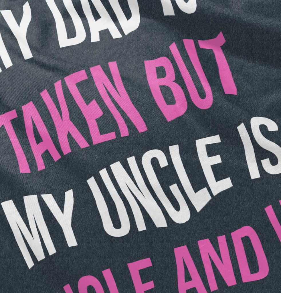 Dad Taken Uncle Sing Toddler Football Jersey Tee-Direct To Garment Print-Brisco Baby