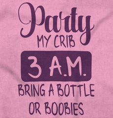 Party At My Crib Infant Toddler T Shirt-Direct To Garment Print-Brisco Baby